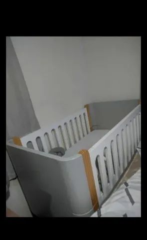 Berço Evolutivo BO 3 em 1 Cinza e Branco! - Foto 3