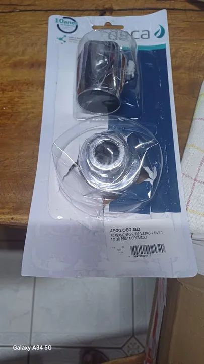 Acabamento para Registro deca 1 1/4 E 1/2 GD Prata Cromado
