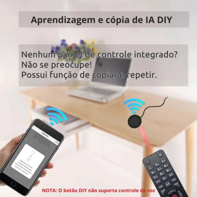 Controle Remoto Smart Life Tuya WiFi IR Funciona com Alexa Google Home Substitui TV Dvd - Foto 4