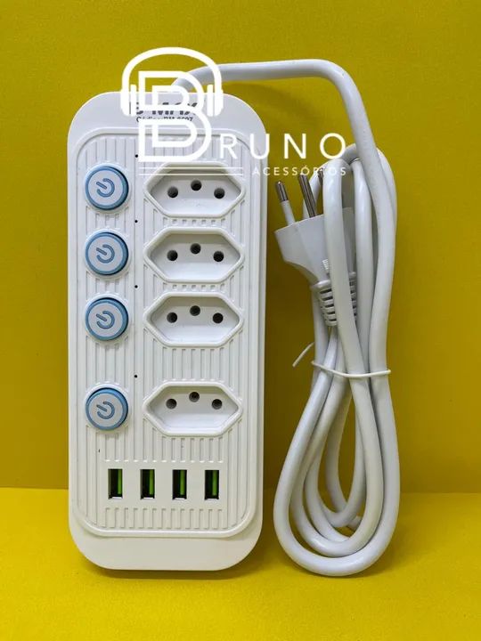 Extensão Tomadas + USB 