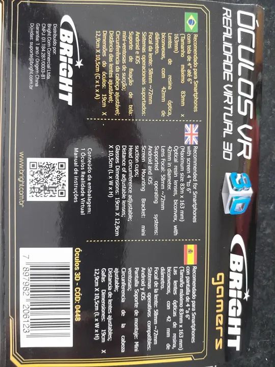 Óculos de Realidade Virtual VR BRIGHT - Foto 2