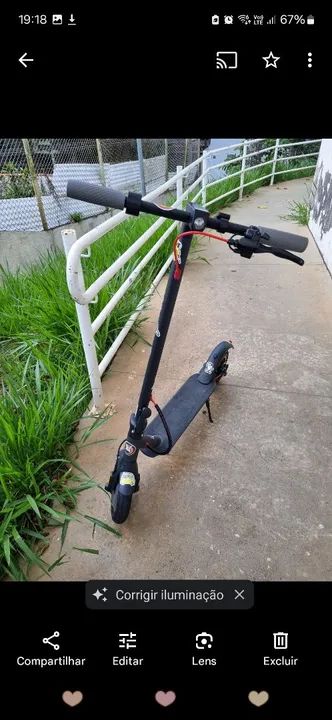 Patinete Elétrico dobrável 25km/h 450w - Foto 3