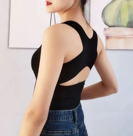 Cinta Para Corpo Com Bojo Modeladora Sem Costura 4 Em 1 - Foto 2