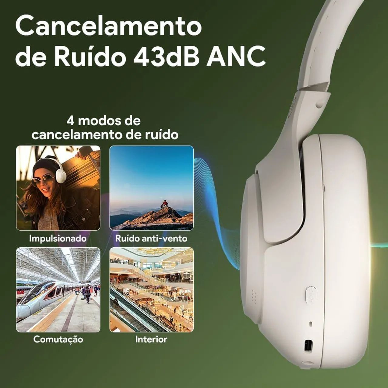 Fone Bluetooth QCY H3 - Novo na caixa  - Foto 2