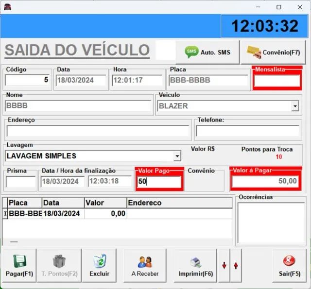 Software para Lava-Rápido