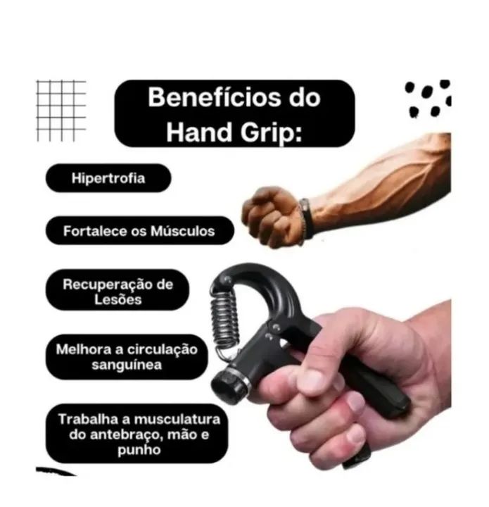 Hand grip com ajuste de tensão  - Foto 5