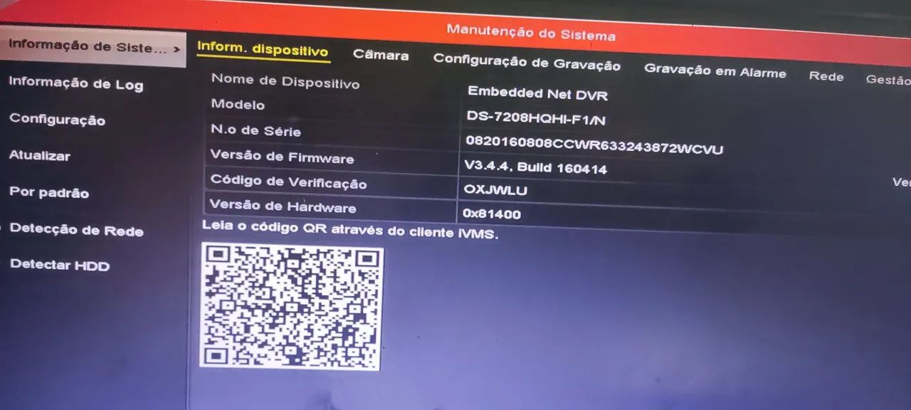 DVR hikvision 08 canais ds-7208hqhi-f1/n - Foto 4