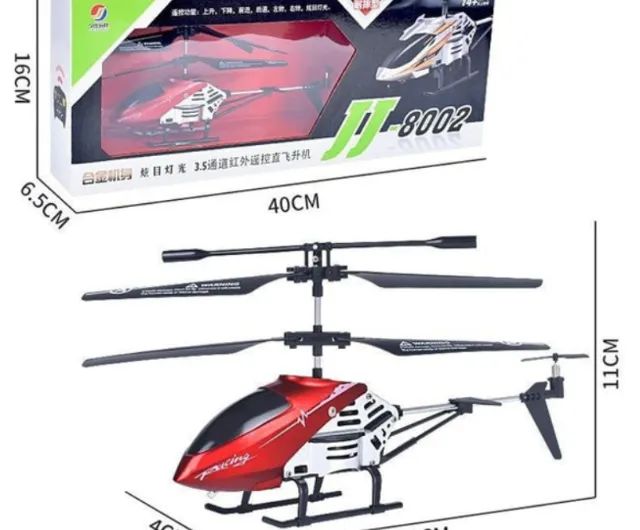 Helicóptero De Controle Remoto HF-8357 Vermelho - Foto 3