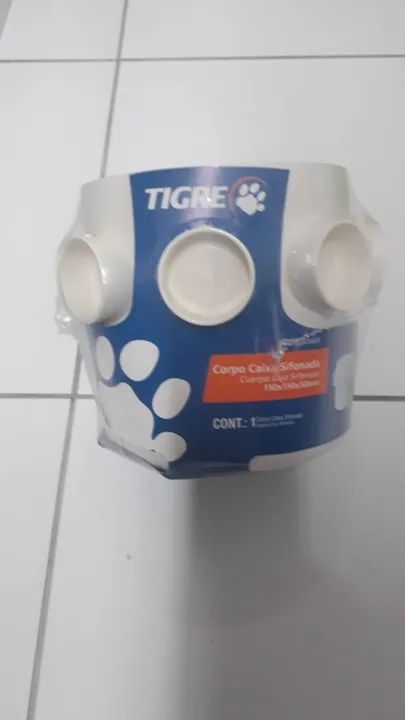 Kit Completo De Caixa Sifonada Tigre Grelha Quadrada Inox