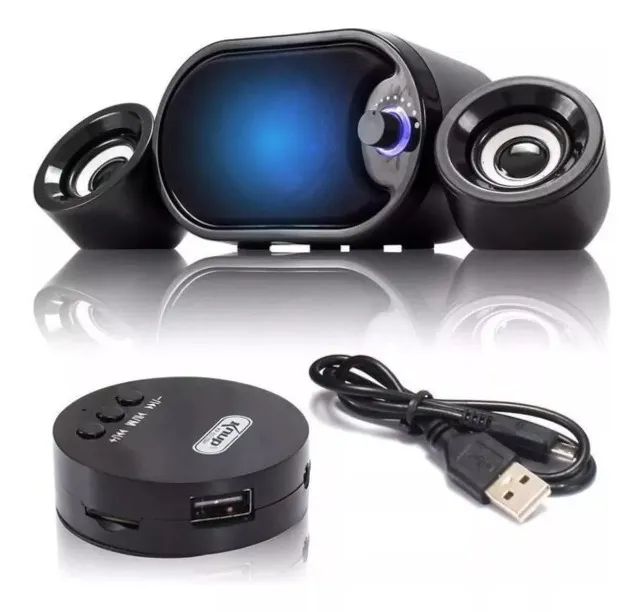 Caixa Subwoofer Hi Speed Bluetooth Knup para PC - R$ 129,90 - Foto 2