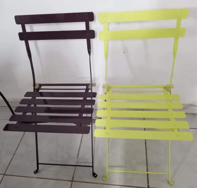 Cadeira de Jardim em Aço Dobrável