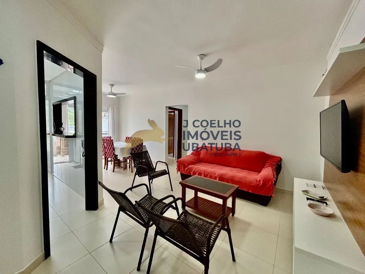 Apartamento de 2 dormitórios e varanda gourmet à venda na praia das Toninhas em Ubatuba -  - Foto 3