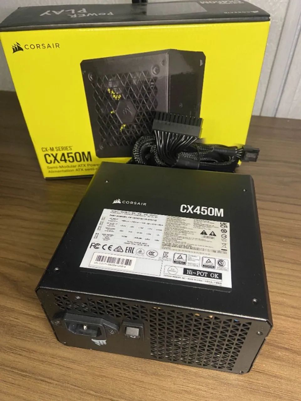 Fonte Corsair CX450M Semi Modular - Foto 5