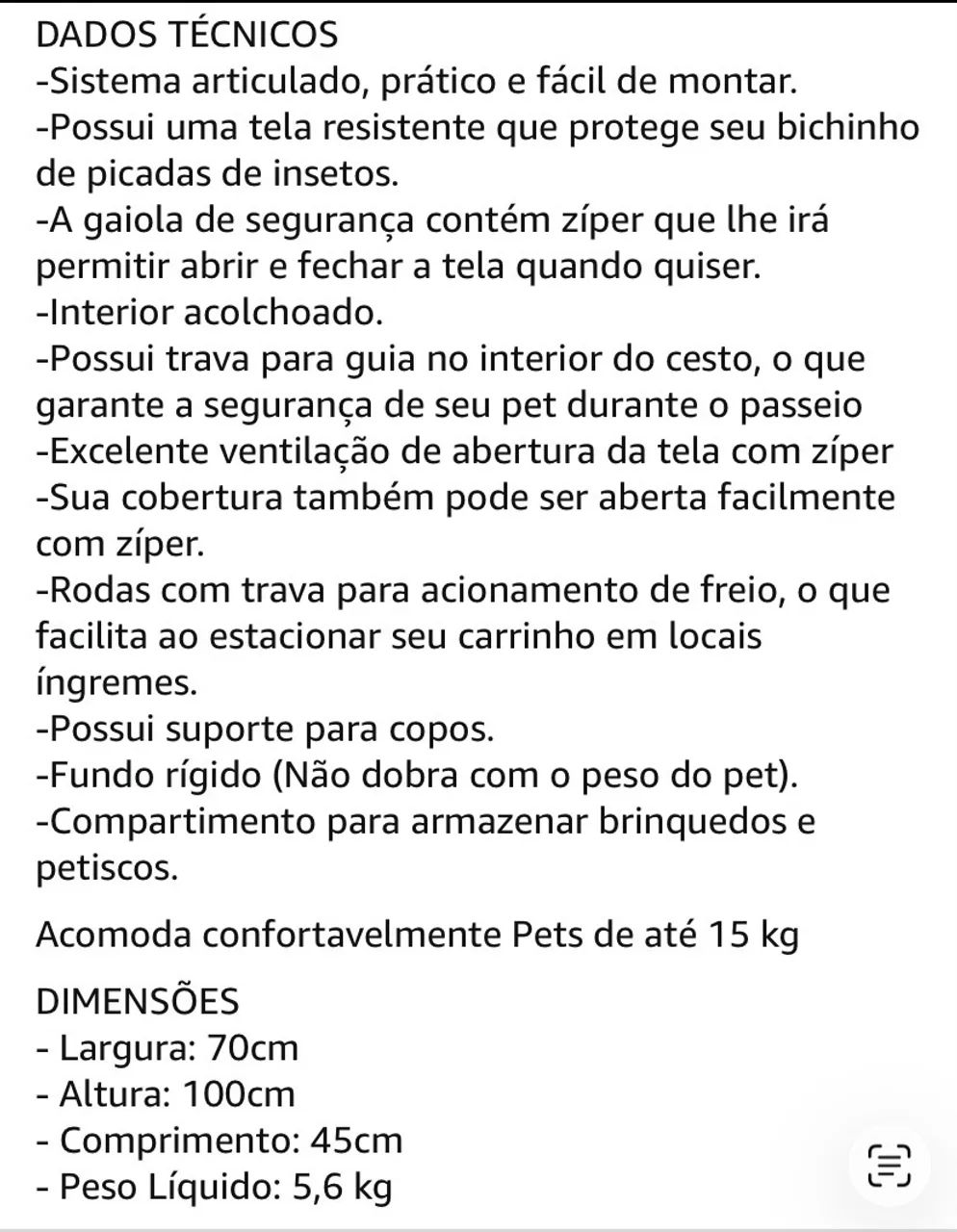 Carrinho Pet até 15kg  - Foto 6