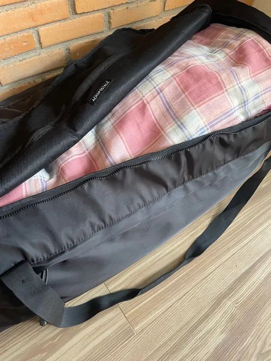 Mala de Viagem Aeropostale Preta com Rodinhas 23 kl - Foto 4