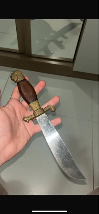 Adaga de Coleção cabeça de leão antiga