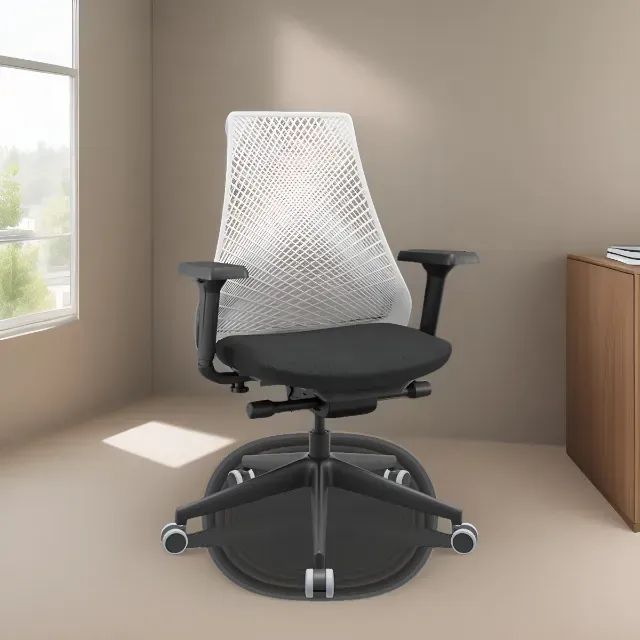 Cadeira Ergonomica Branco e Preto - Foto 3