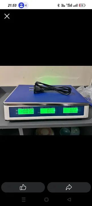 Balança digital valor 215 reais 