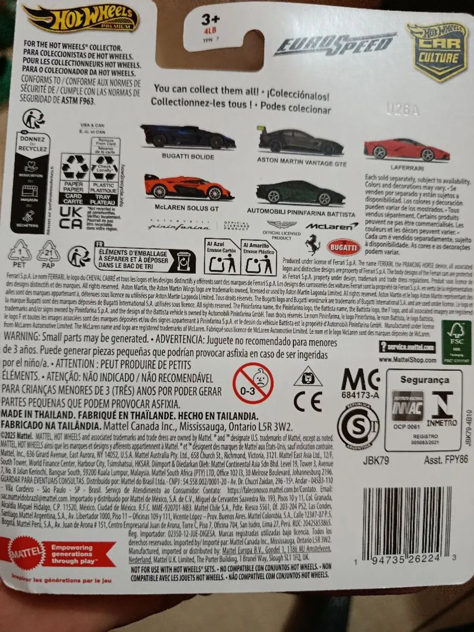 Hot Wheels Euro Speed Bugatti Bolide. - Foto 3