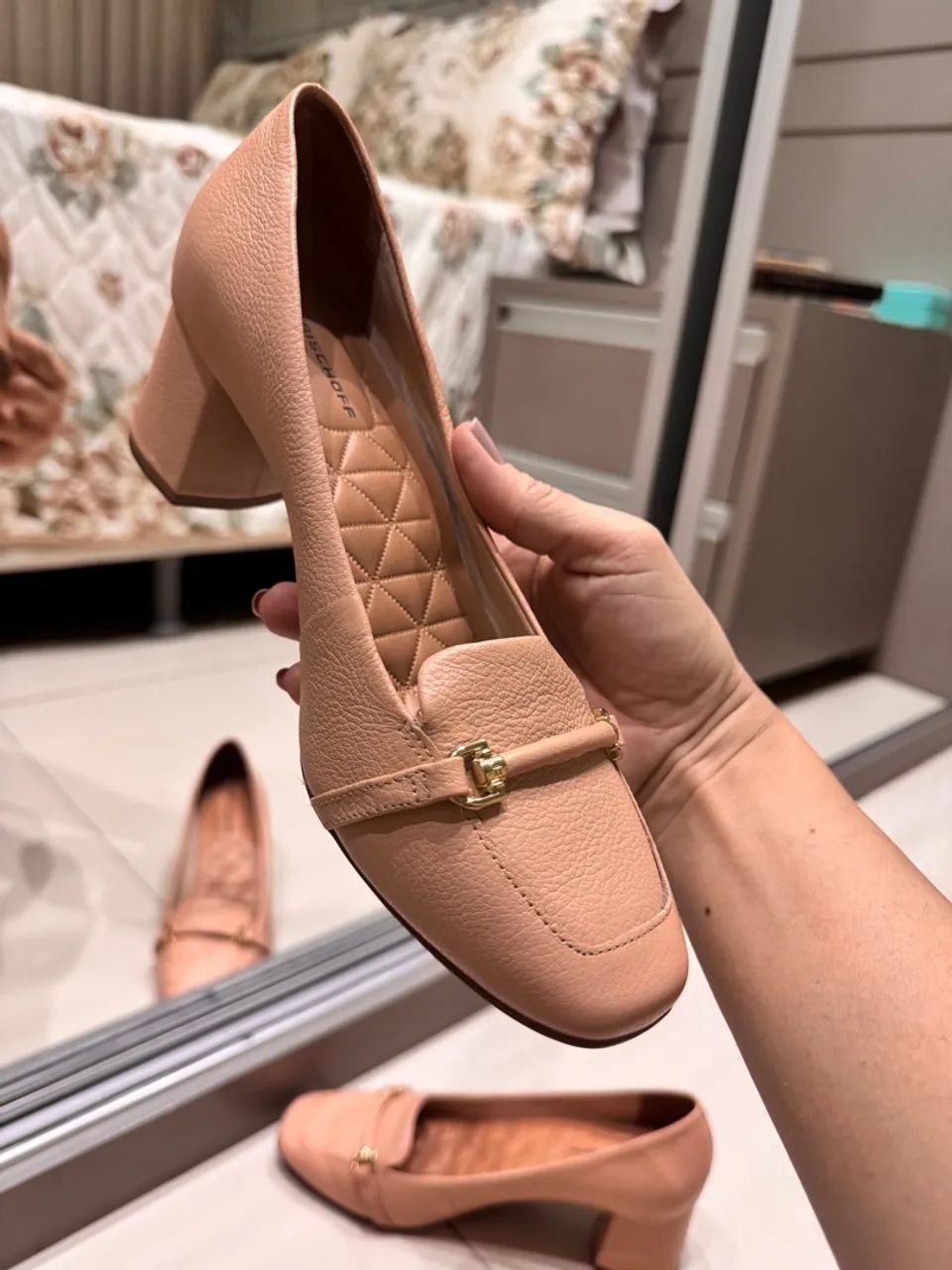 Sapatos Femininos Rosa - Jorge Bischoff - Foto 4