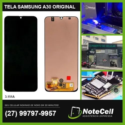 Tela Display Para Samsung A30 Original Amoled 3.151A- Instalação Expressa Em 30 Minutos!