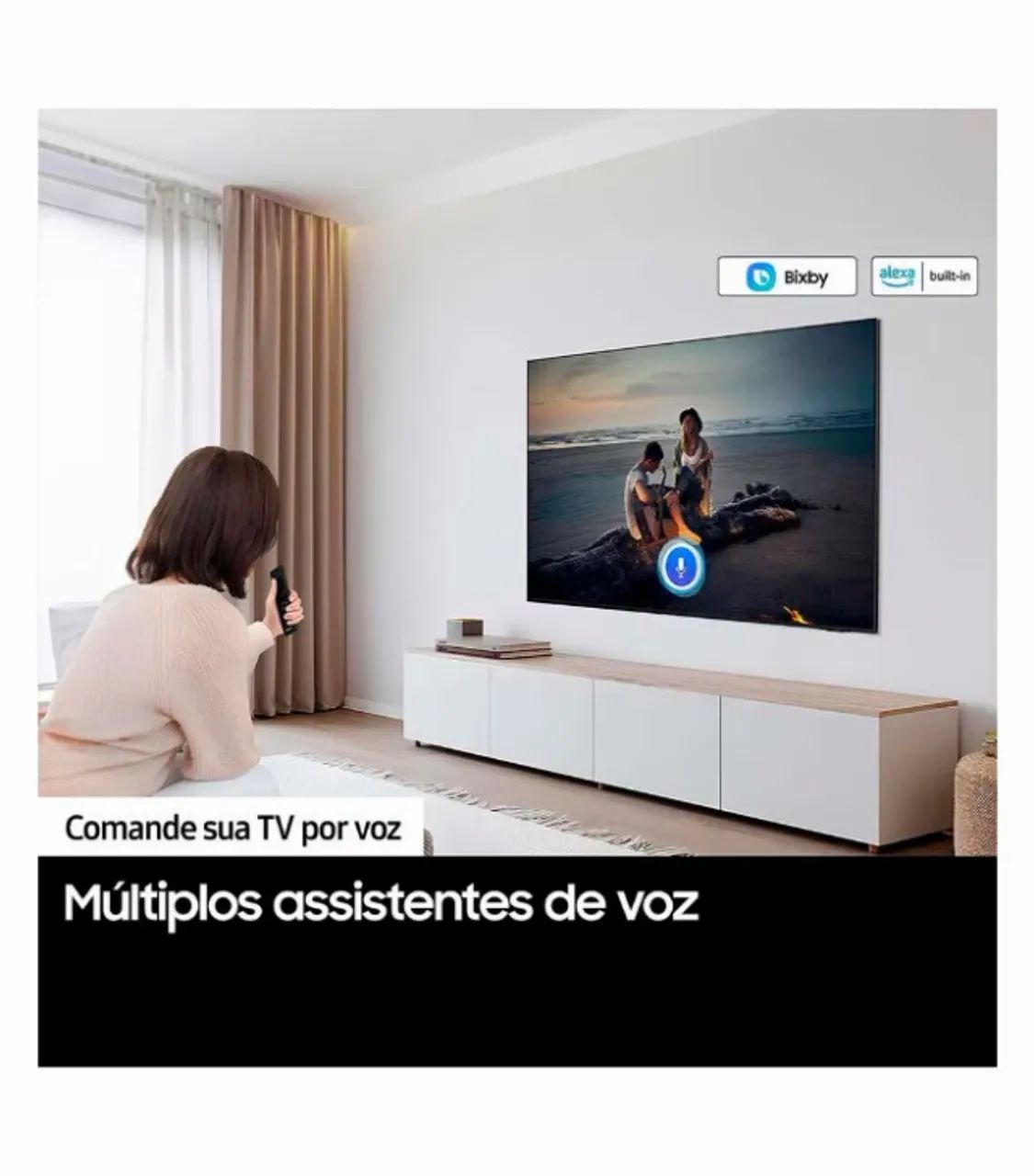 Televisão Smart TV 50 4K Ultra HD Samsung 50DU7700 4K Nova Lacrada - Foto 2