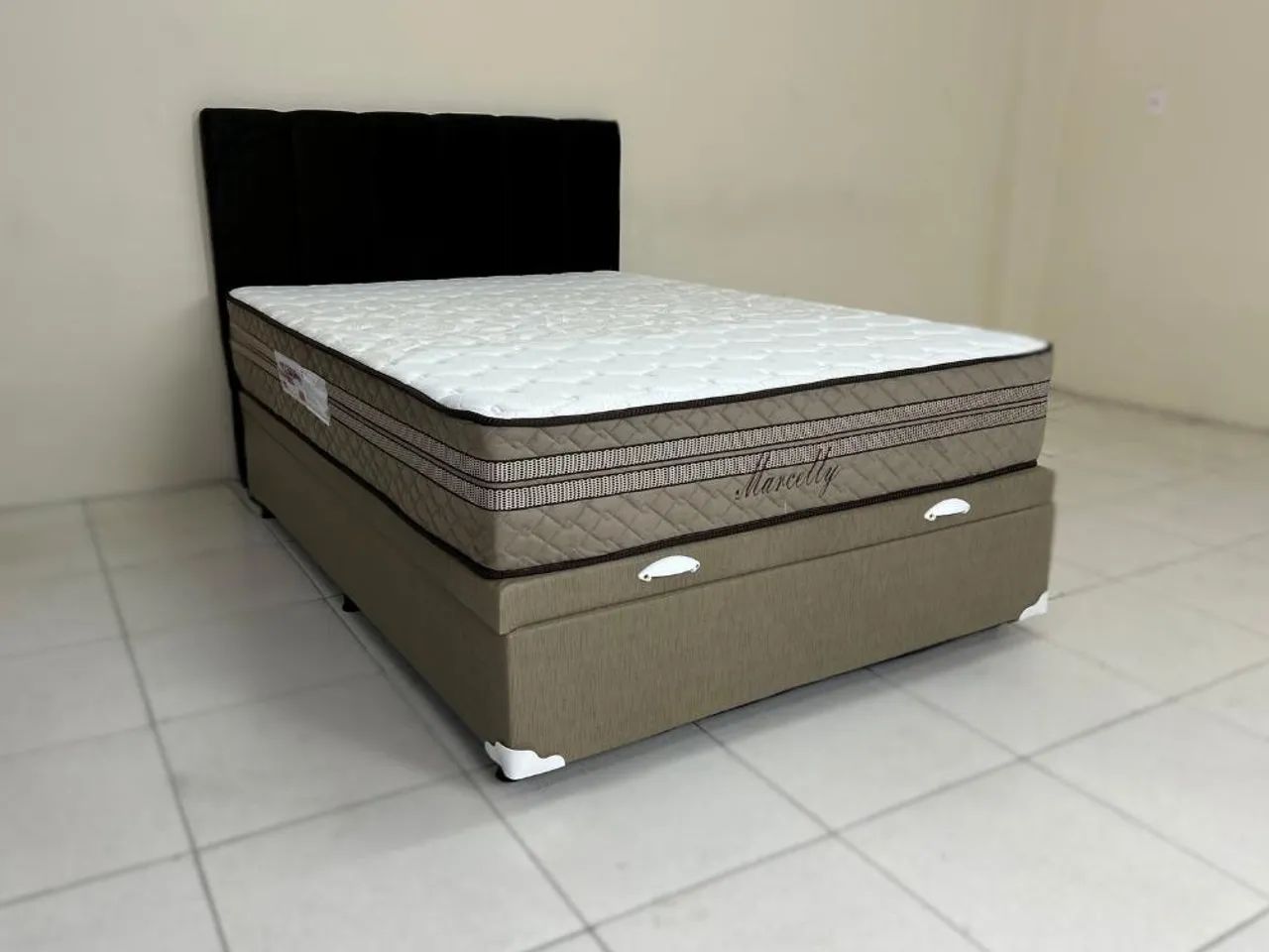 Colchão Marcelly Molas Ensacadas + Base Box Baú Classic casal