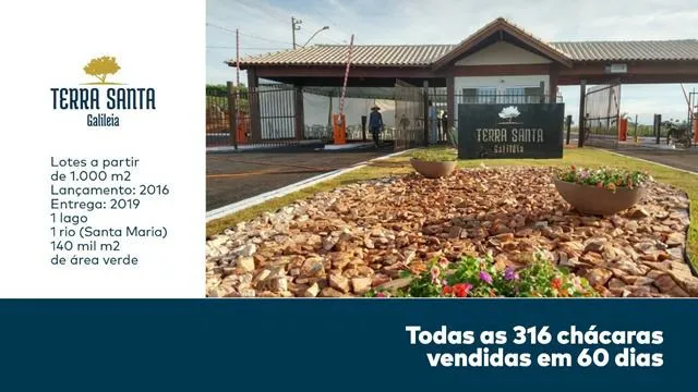 Condomínios de Chácaras no Terra Santa a 35 minutos de Goiânia