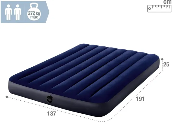 Kit Infláveis INTEX - 3 Colchões + Bomba Elétrica Quick Fill - Quase Novos!