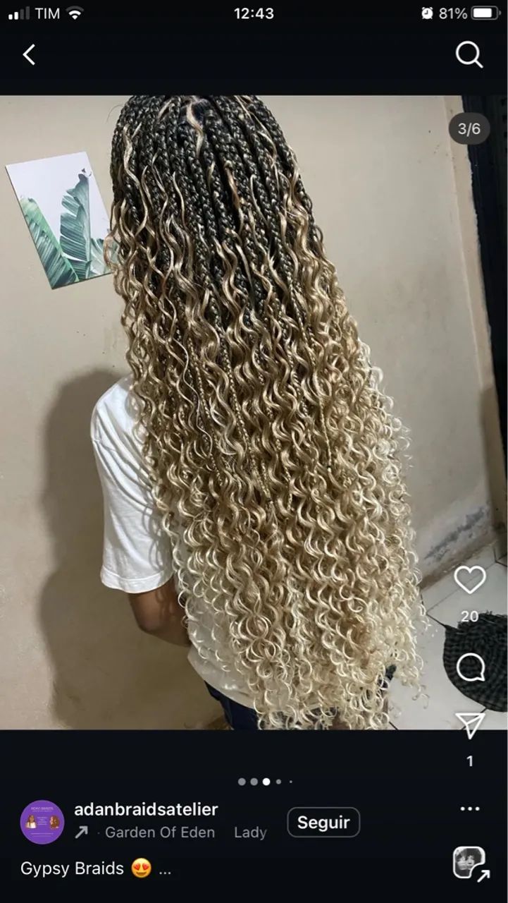 Tranças Box Braids 