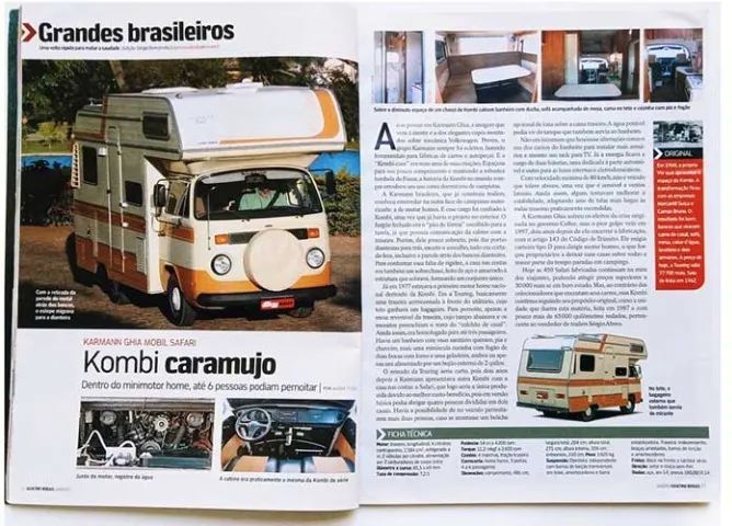 Kit 4 revistas Quatro Rodas com Kombi - histórias da corujinha, picape, etc. - Foto 5