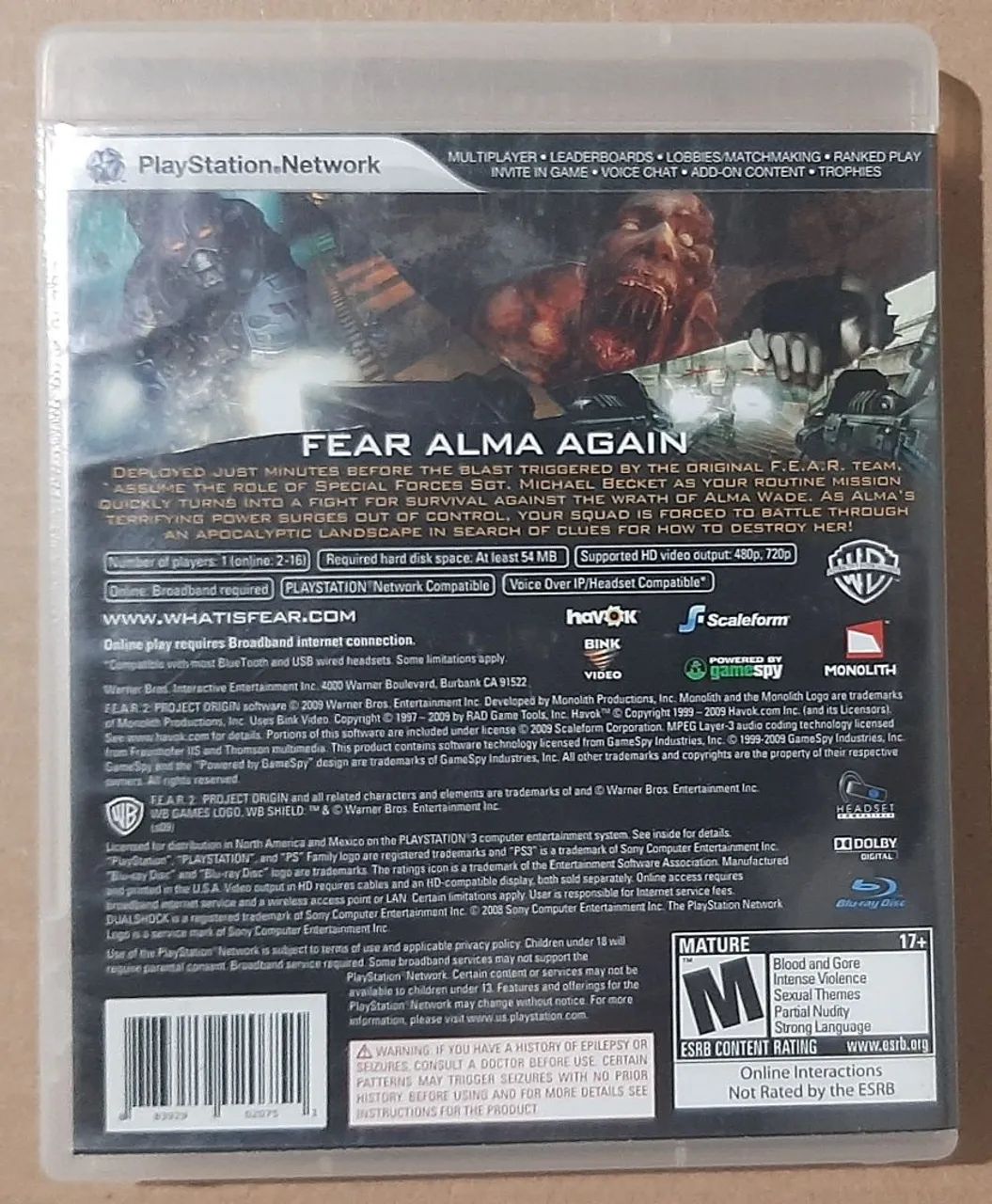 F.E.A.R. 2: Project Origin - PS3 semi-novo - Foto 4