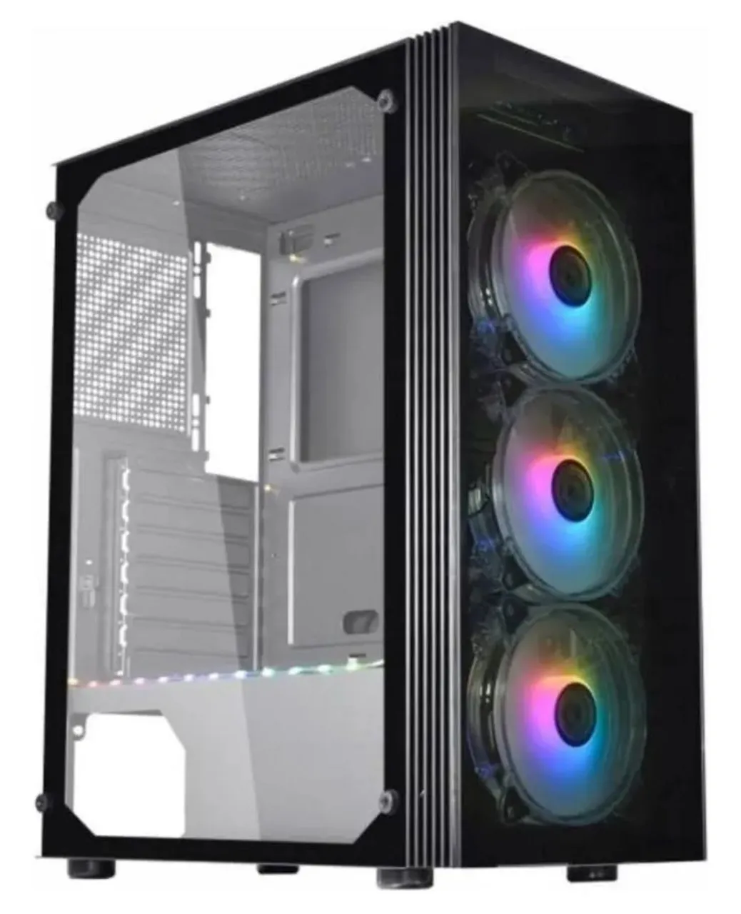 Gabinete Gamer com Fans RGB - Novo