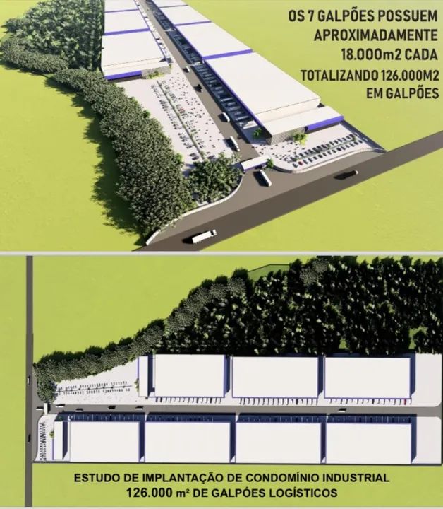 ÁREAS INDUSTRIAIS 272.900m2, 242.500m2, 60.000m2 - Garuva SC - Ideal p Galpões Logísticos. - Foto 5