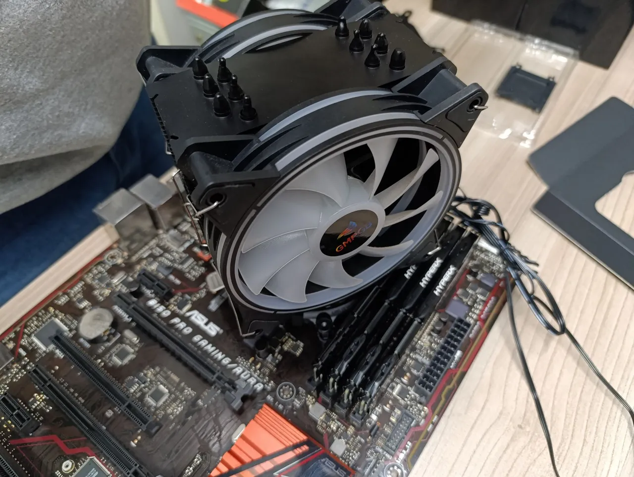 Kit placa mãe com processador memória ram e cooler