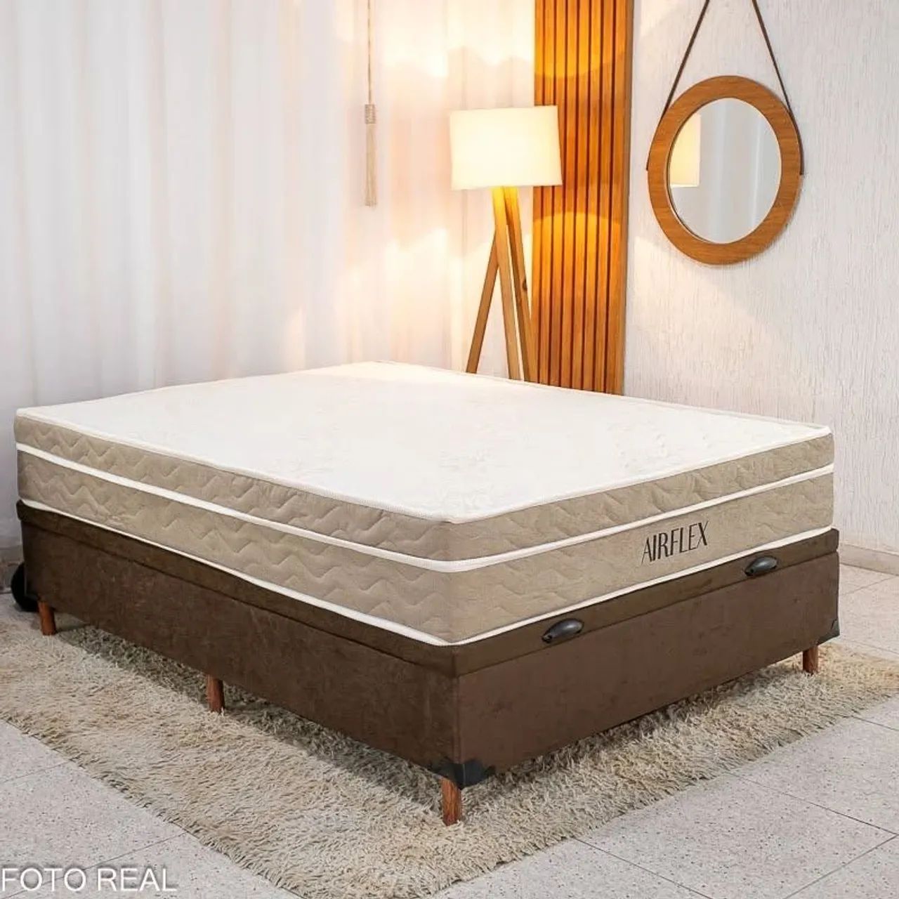 Cama Box  casal D33 Molas ensacada  - Foto 2