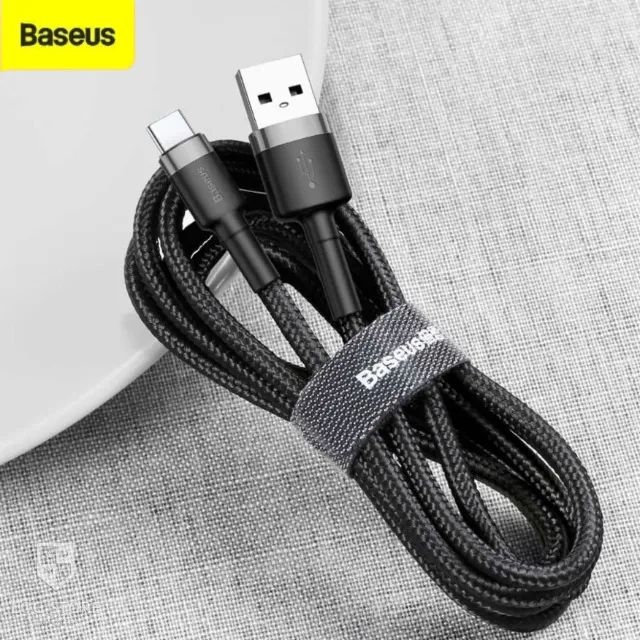 Cabo Baseus USB para Tipo C 2A com 1m ou 2m para Android Samsung Motorola Xiaomi - Foto 2