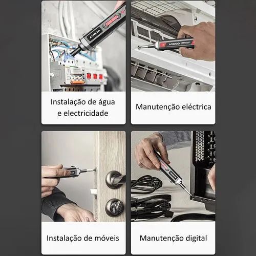 Parafusadeira Elétrica Recarregável com 2 Bits - Foto 3