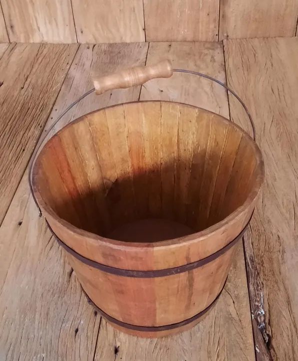 Baldinho de madeira natural- Fotografia Criativa - Foto 4