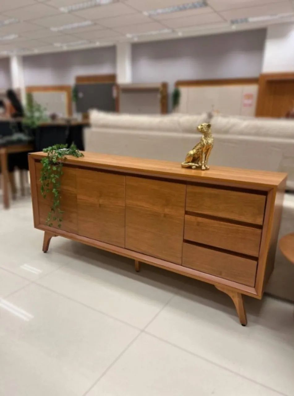 Aparador Buffet Vertex c/ 3 Portas e 3 gavetas, 1,80 cm, Pronta Entrega