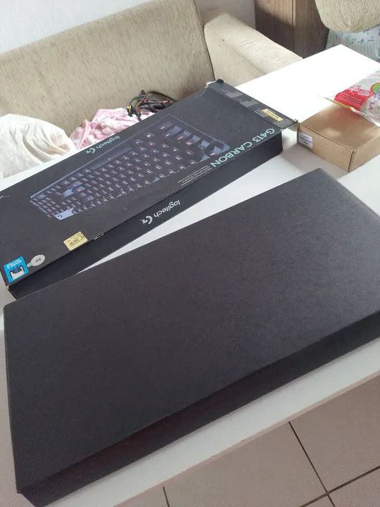 Kit Teclado Logitech G413 Carbon e Mouse Gamer Force One Gripen - Foto 2