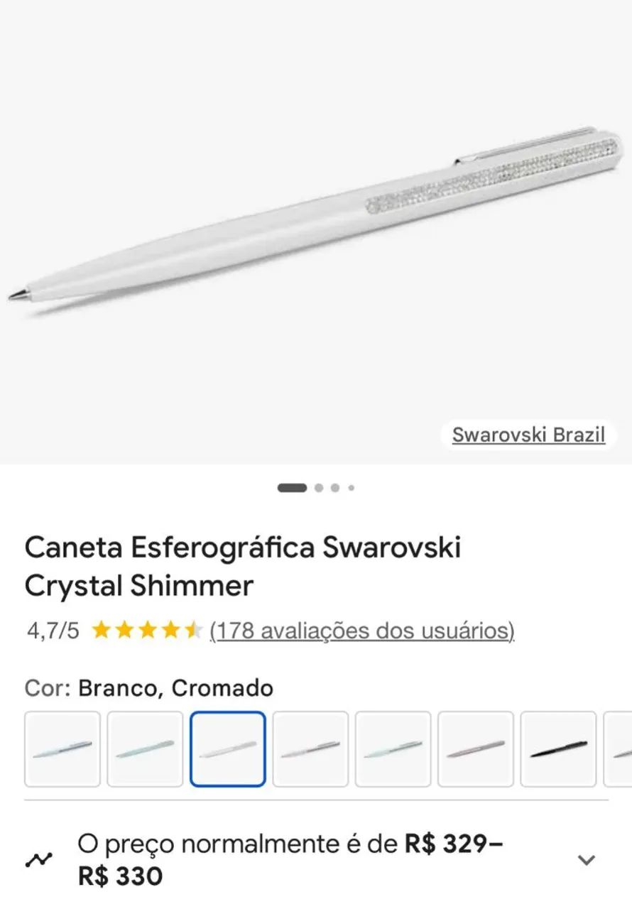 Caneta swarovski cristal shimmer - Foto 5