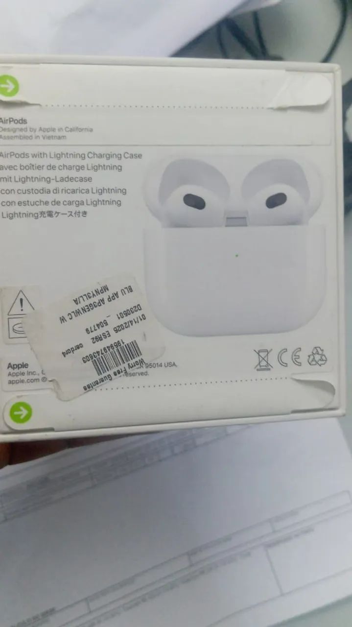 Air Pods - 3 Geração - Lacrado com NF