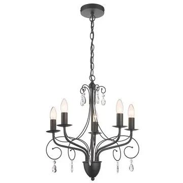 Pendente Blacken 5 Lâmpadas E14 Just Home Collection
