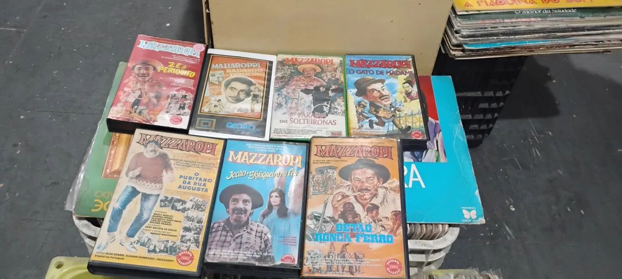 7 vhs do Mazzaropi a venda 