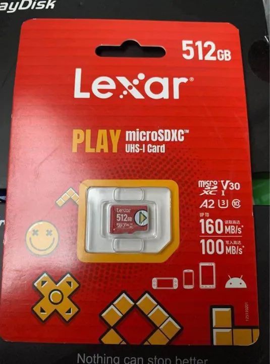 Carta?o Memo?ria Micro Sd Lexar / Netac Sdxc 512gb Play 100mbs - Foto 3