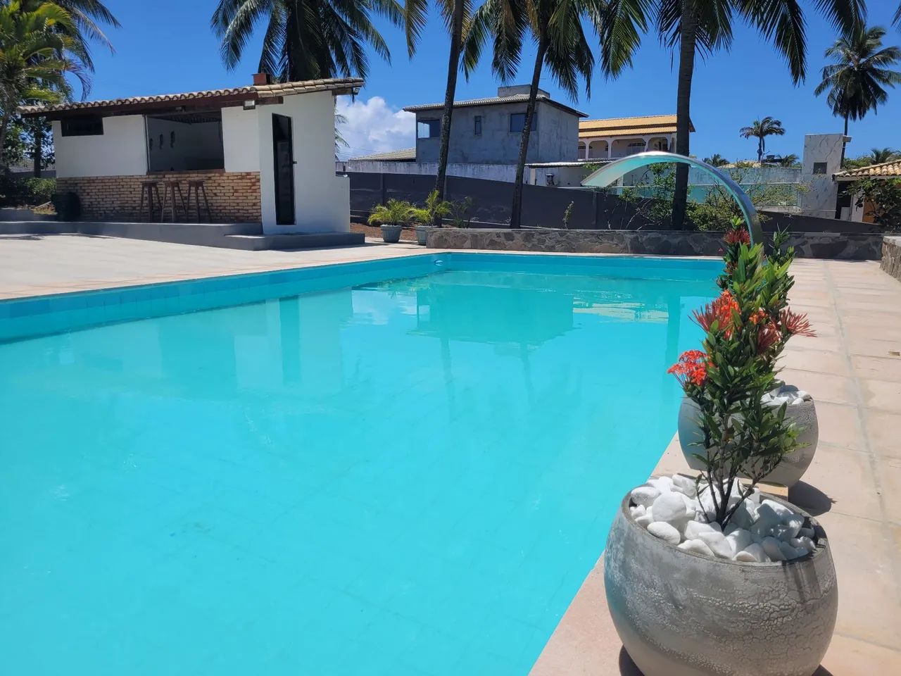 Casa Temporada jaua carnaval com Piscina em Praia