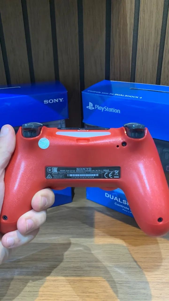 Controle para PlayStation 4 Vermelho Red Magma Bluetooth Touchpad - Envio Imediato  - Foto 2