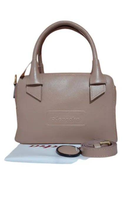 Bolsa de Mão/Transversal Couro Legítimo Nude Anandra 