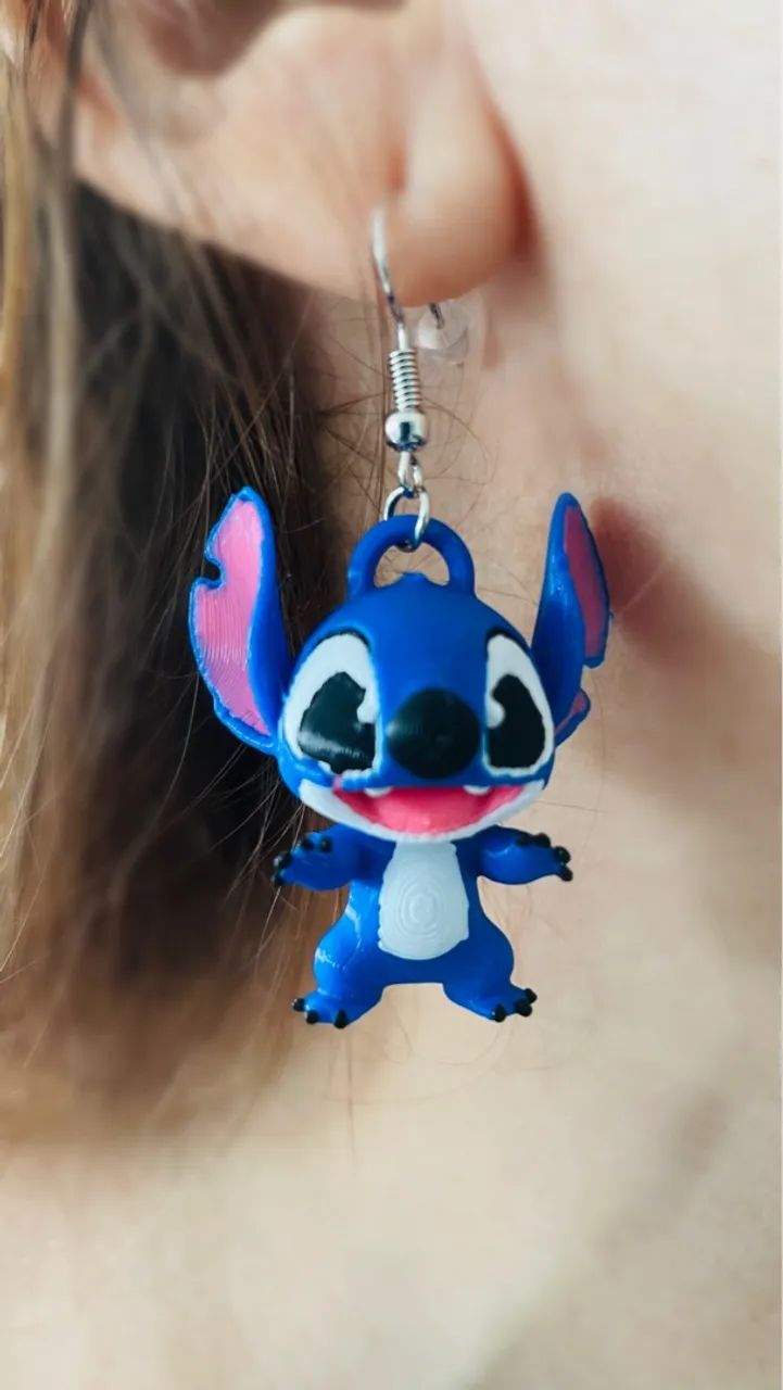 Brinco Stitch - Bijuteria Divertida. E muitos outros 